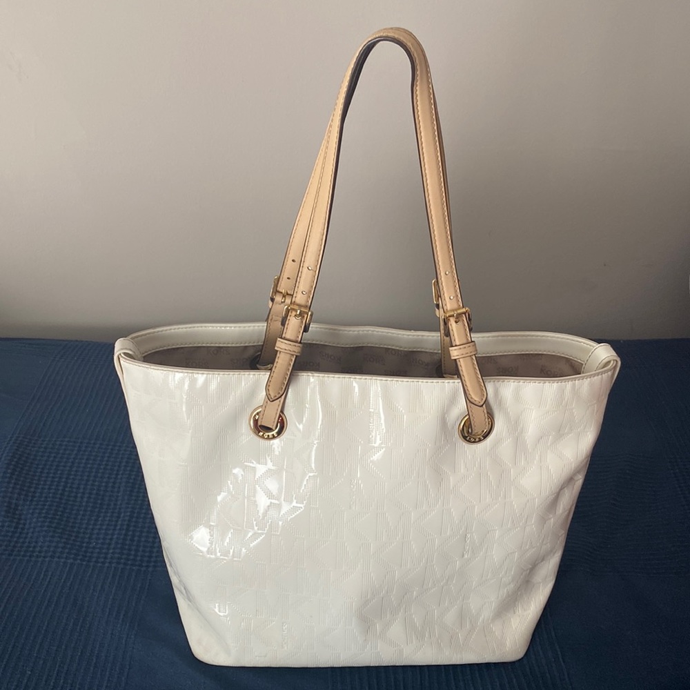 White Michael Kors tote bag